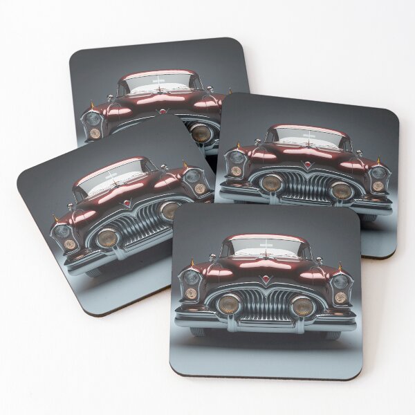 Item preview, Red vintage car on a clean background designed and sold by OwnByCats.