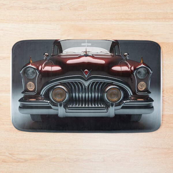 Item preview, Red vintage car on a clean background designed and sold by OwnByCats.