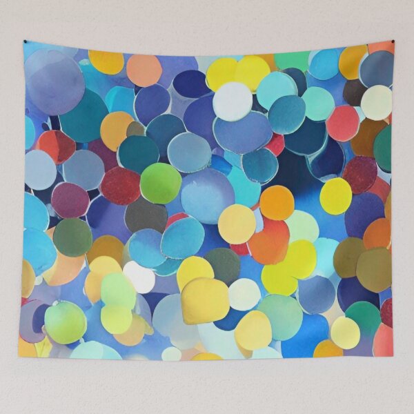Item preview, Distorted Priority: Painting in Ellipse - Colorful Circular and Oval Shape Pattern  designed and sold by bandjdesigns.