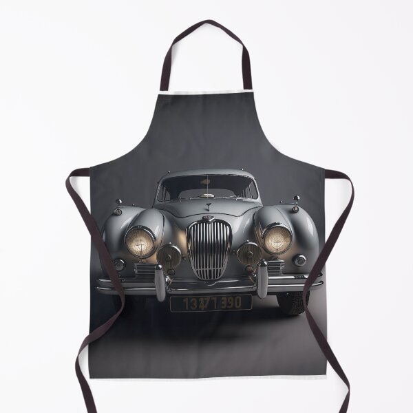 Item preview, White vintage beautiful car on a clean background designed and sold by OwnByCats.