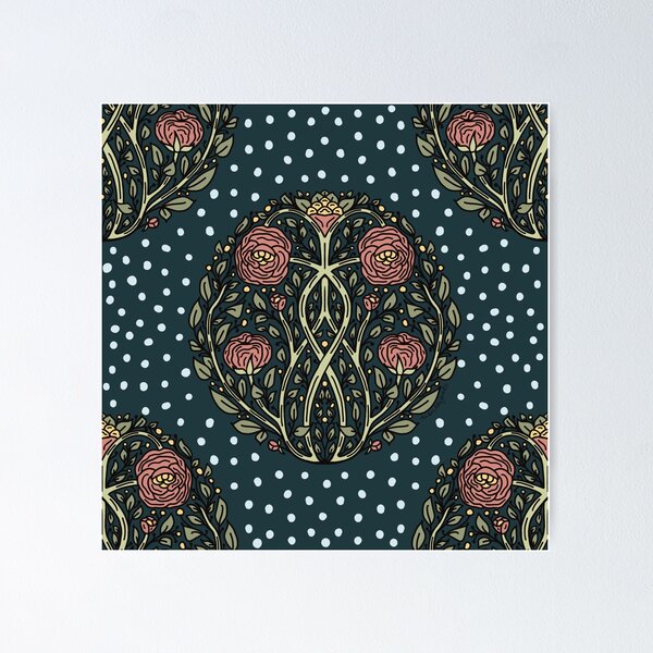 Item preview, Reflected Gothic Vines and Flowers  designed and sold by AmberMaeJacobs.