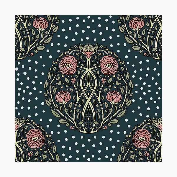 Item preview, Reflected Gothic Vines and Flowers  designed and sold by AmberMaeJacobs.