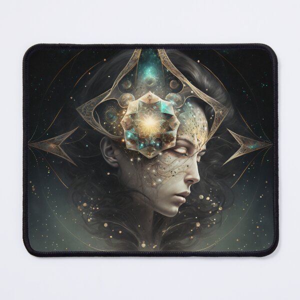 Item preview, Virgo, Female, Zodiacal Sign, Esoteric, Astrology, Fantasy, Mystery, Gift, Esoteric Wall Art, Metal Wall Art designed and sold by esoTeriko.