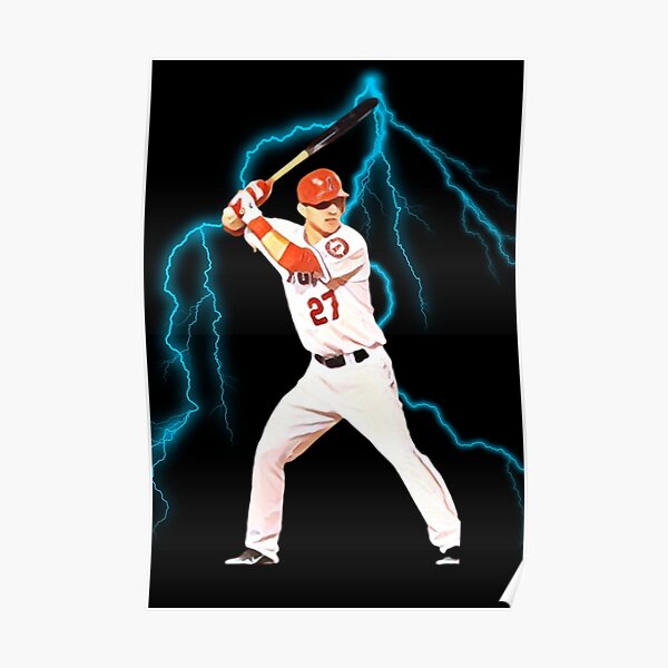 Mike Trout Los Angeles Angels Center Fielder Art Wall Room Poster - POSTER  20x30