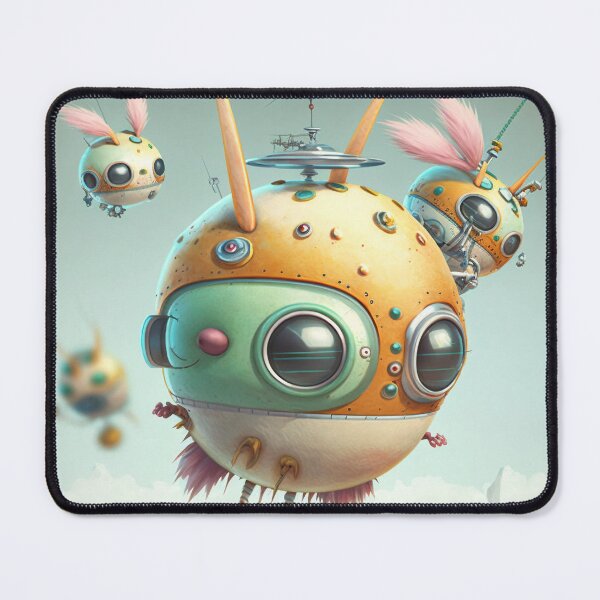 Item preview, Round androids flying designed and sold by Rebelka.