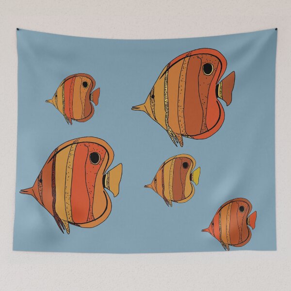 Item preview, Orange butterfly fish designed and sold by Hotei.
