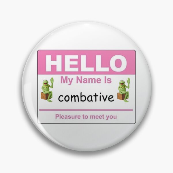 Item preview, Hello My Name Is Combative designed and sold by irlecates.