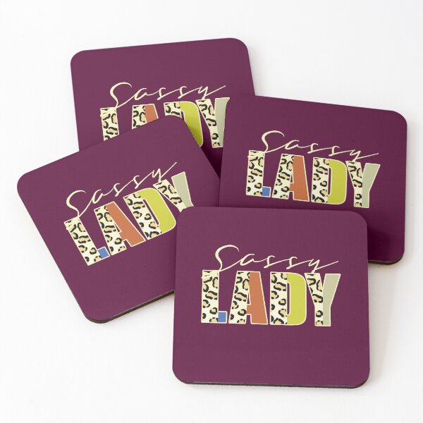 Item preview, Sassy Lady Leopard Print Text Retro Family Quote designed and sold by CRHPOD20.