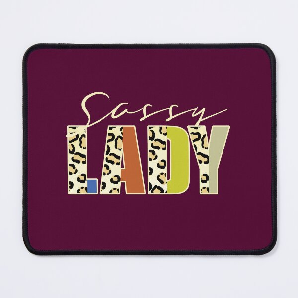 Item preview, Sassy Lady Leopard Print Text Retro Family Quote designed and sold by CRHPOD20.