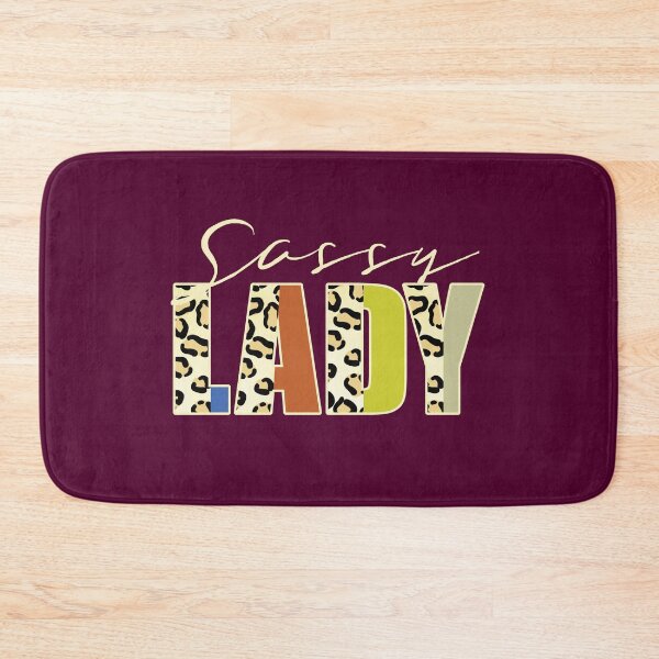 Item preview, Sassy Lady Leopard Print Text Retro Family Quote designed and sold by CRHPOD20.