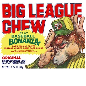 BIG LEAGUE CHEW Bubble Gum vintage poster - Vintage Baseball Poster, Retro  Baseball Poster, Classic Baseball Art