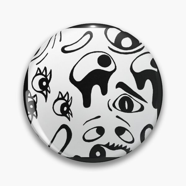 Item preview, Creeping Eyes Black And White Zoomed designed and sold by Bennett Swanson.