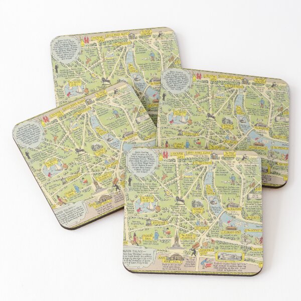 Item preview, Map of Kensington Gardens and Hyde Park, London (1948) designed and sold by coolshitba.