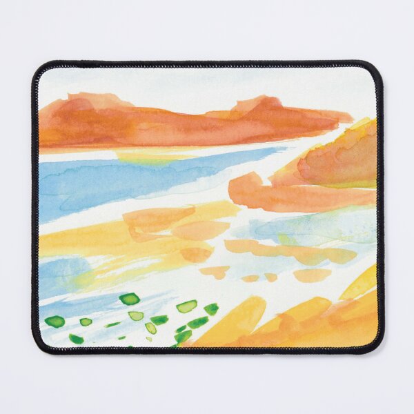 Item preview, Abstract Sea Inlet Watercolor designed and sold by TiffanyMackay.
