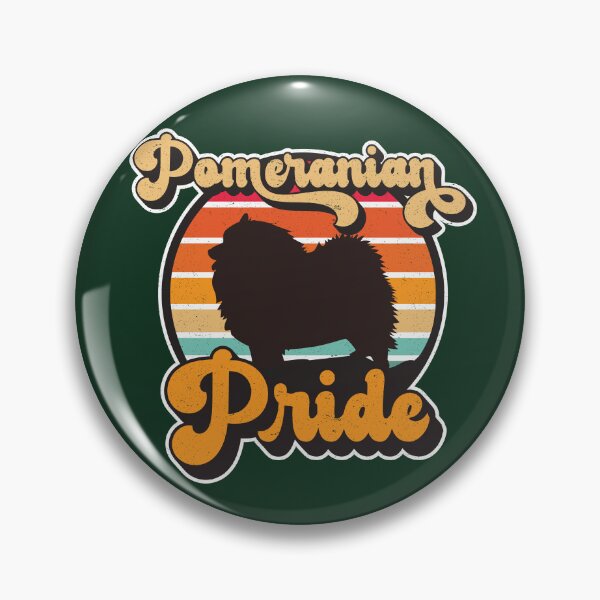 Item preview, Pomeranian Pride Retro Sunset Dog Silhouette Pet Design designed and sold by CRHPOD20.