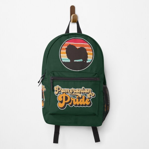Item preview, Pomeranian Pride Retro Sunset Dog Silhouette Pet Design designed and sold by CRHPOD20.