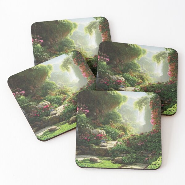 Item preview, Floral Path With Waterfall designed and sold by BrightC.
