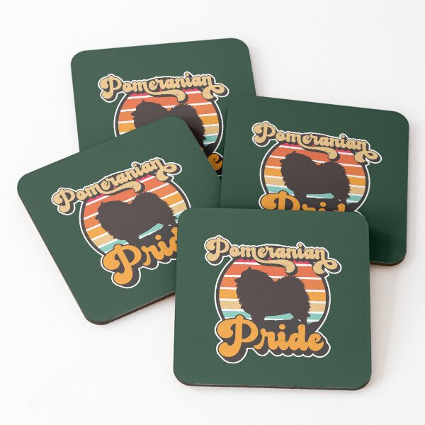Item preview, Pomeranian Pride Retro Sunset Dog Silhouette Pet Design designed and sold by CRHPOD20.