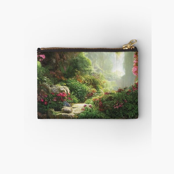 Aperçu de l'œuvre Sentier floral avec cascade créée et vendue par BrightC.