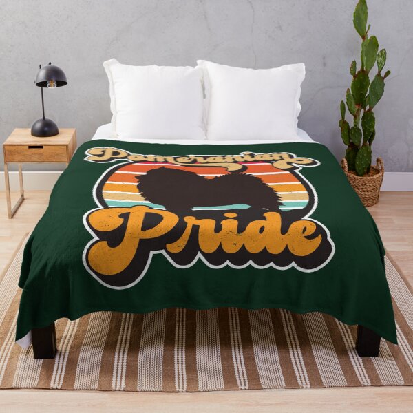 Item preview, Pomeranian Pride Retro Sunset Dog Silhouette Pet Design designed and sold by CRHPOD20.