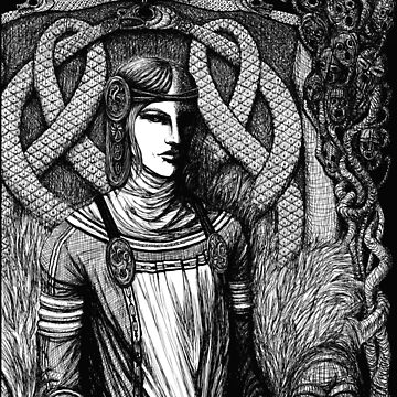 Artwork thumbnail, Hel, Goddess of Underworld (2014) by Sirielle