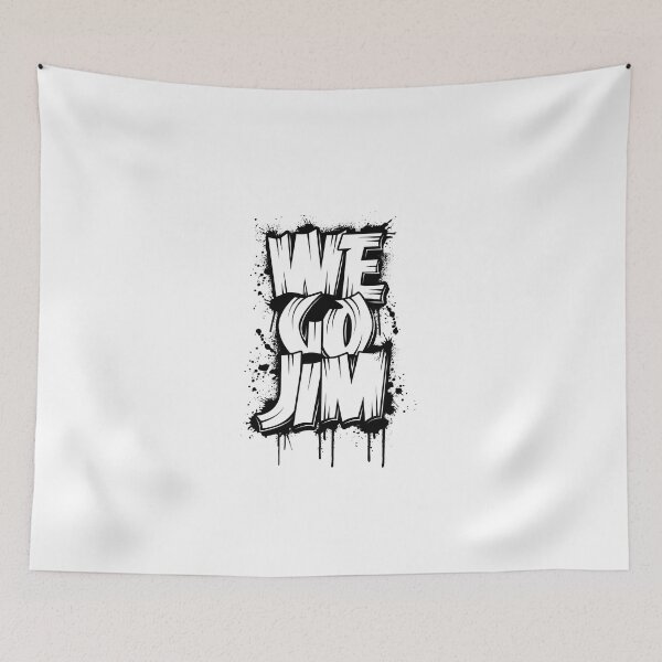 Item preview, We Go Jim - Funny Valentines bodybuilding Gym  designed and sold by ZETTIF ⭐⭐⭐⭐⭐.