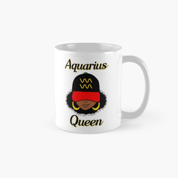 Item preview, Aquarius Queen Ebony Women In Cap Zodiac designed and sold by R&BApparel.