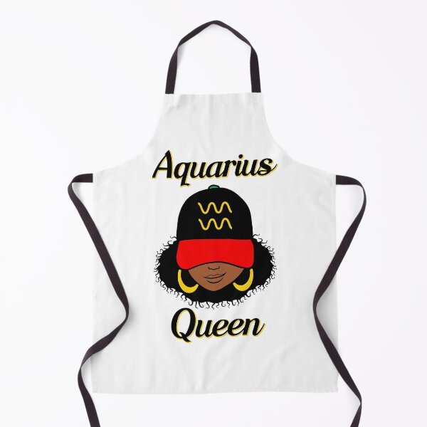 Item preview, Aquarius Queen Ebony Women In Cap Zodiac designed and sold by R&BApparel.