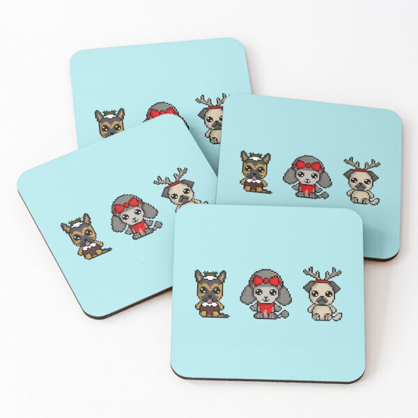 Item preview, Christmas Dogs in Funny Festive Dog Outfits designed and sold by Pixe11y.