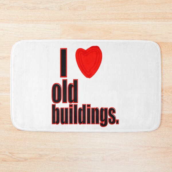Item preview, I Heart Old Buildings Text Design - Heritage Protection designed and sold by jolabrese.
