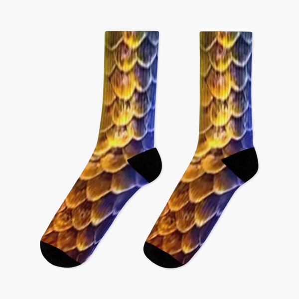Item preview, Arowana Scales Pattern Blue and Gold designed and sold by Artistability.