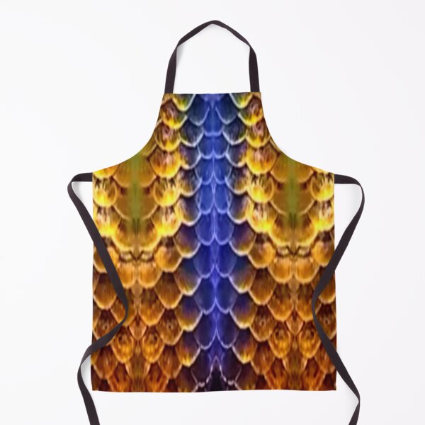 Item preview, Arowana Scales Pattern Blue and Gold designed and sold by Artistability.