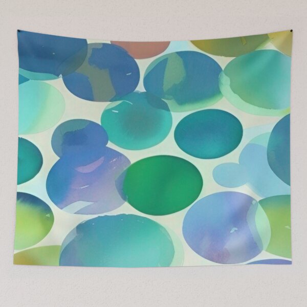 Item preview, The Intuitive Volume - Colorful Circle and Oval Shape Pattern designed and sold by bandjdesigns.