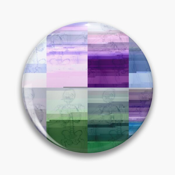 Item preview, Glitched Multicolored Skeleton designed and sold by Bennett Swanson.