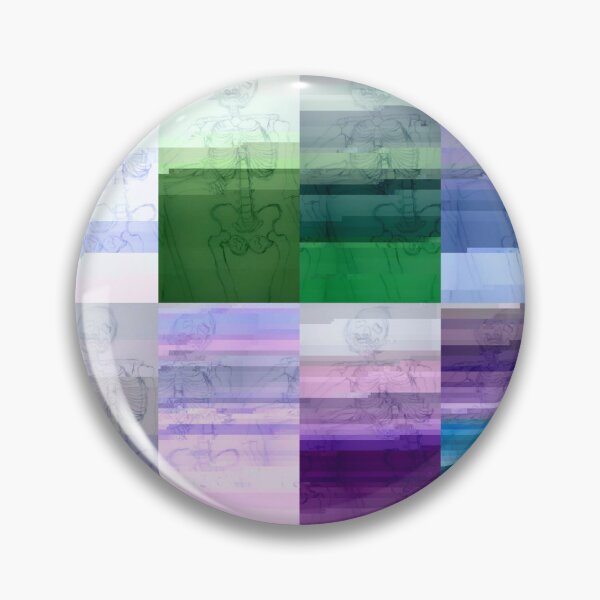 Item preview, Glitched Multicolored Skeleton Ordered designed and sold by Bennett Swanson.