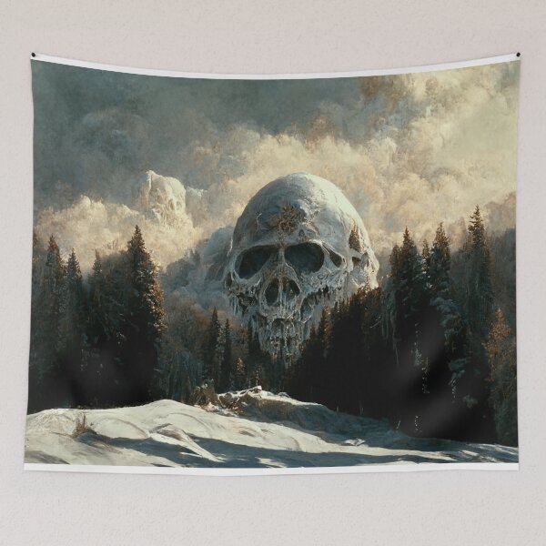 Item preview, Giant Skull on Snowy Mountain 1 designed and sold by Styxiann.