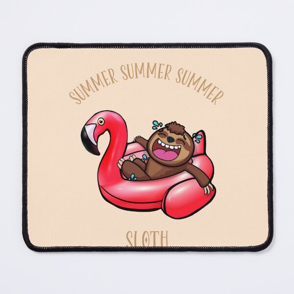 Item preview, Funny summer surfing a flamingo sloth designed and sold by TipTopTapo.