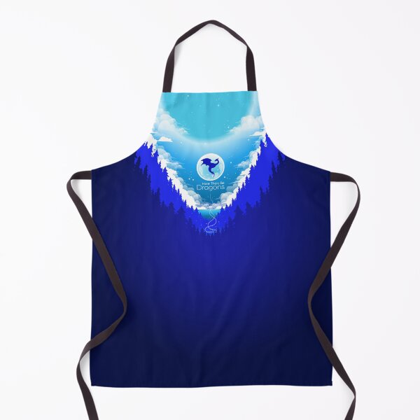 Item preview, Here There Be Dragons Blue Art Illustration designed and sold by Ericas-art.