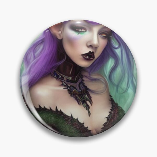 Item preview, Goth elf with purple hair  designed and sold by dwhowe.