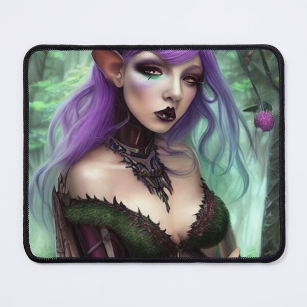 Item preview, Goth elf with purple hair  designed and sold by dwhowe.
