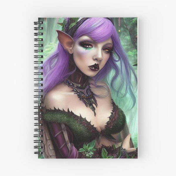 Item preview, Goth elf with purple hair  designed and sold by dwhowe.