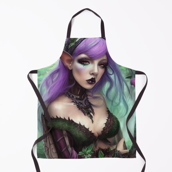 Item preview, Goth elf with purple hair designed and sold by dwhowe.