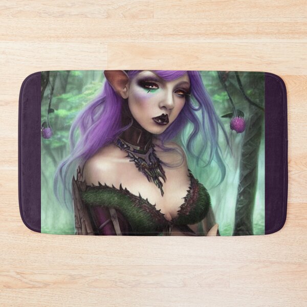 Item preview, Goth elf with purple hair  designed and sold by dwhowe.