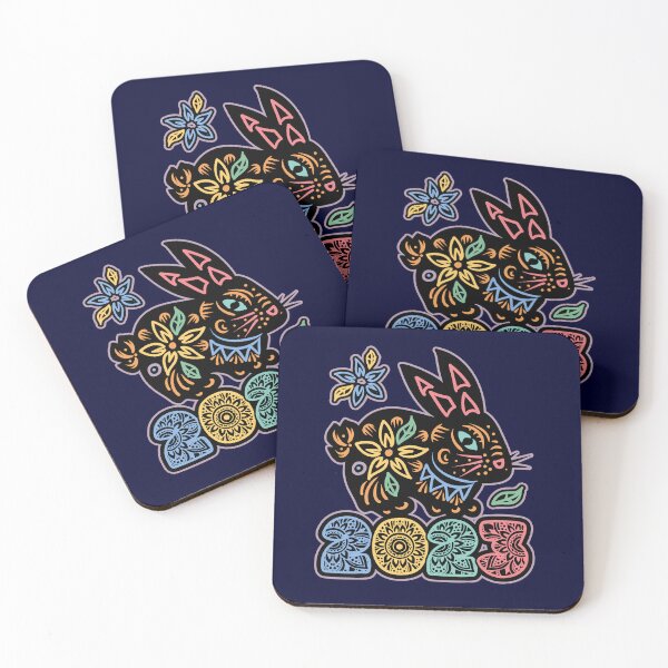 Item preview, Year of the Rabbit 2023 Mandala Neon New Year Bunny designed and sold by CRHPOD20.