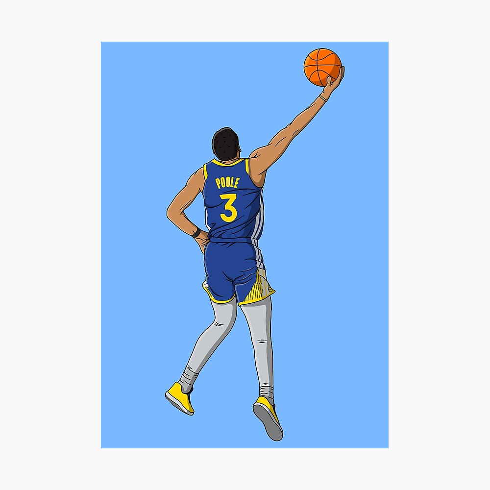 Jordan Poole Basketball Edit Poster Warriors - Jordan Poole