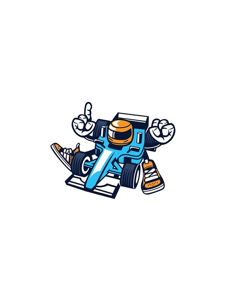 Thumbnail 4 of 4, iPhone Case, Formula One Racing Car Driver Cartoon designed and sold by ThatMerchStore.