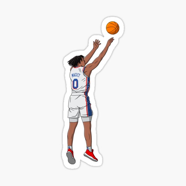 Tyrese Maxey Basketball Paper Poster 76ers 5 - Tyrese Maxey - Posters and  Art Prints