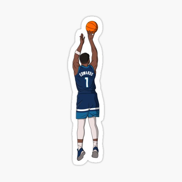Anthony Edwards Basketball Edit Timberwolves - Anthony Edwards - Sticker