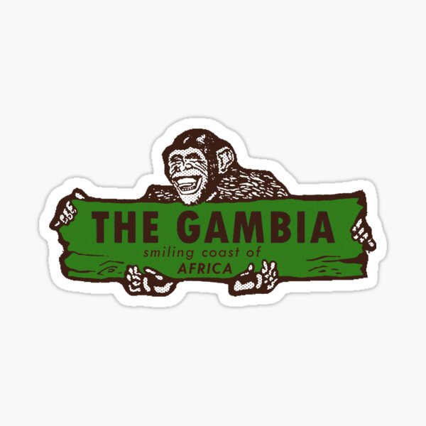 Artikel-Vorschau von Der Gambia Westafrika Vintage Travel Aufkleber, designt und verkauft von hilda74.