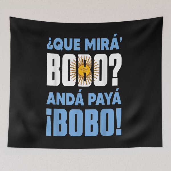 Item preview, Qué mirás bobo, andá pa' allá funny speech T-Shirt designed and sold by Blue-Rechard.